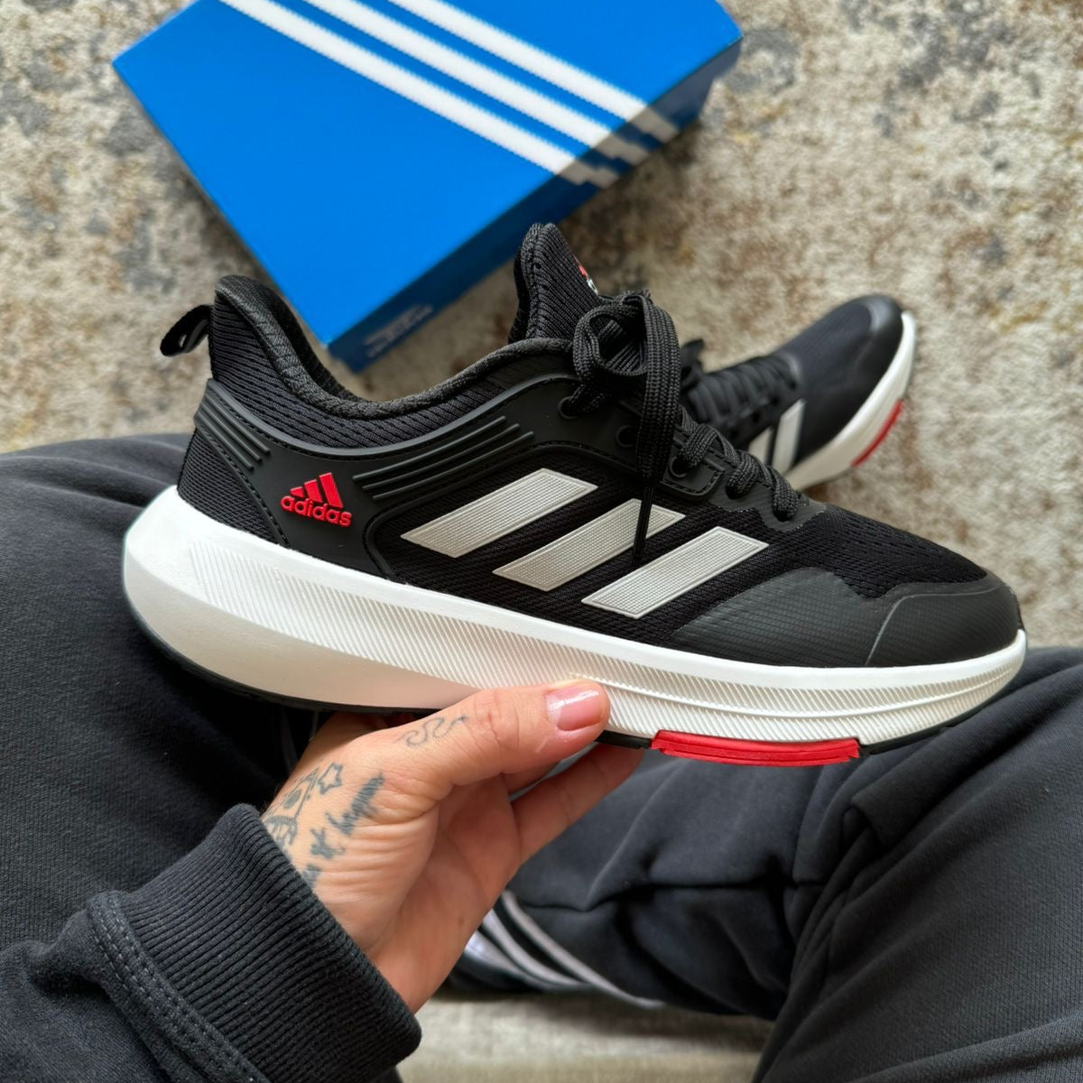 Adidas Bounce Negro Rojo