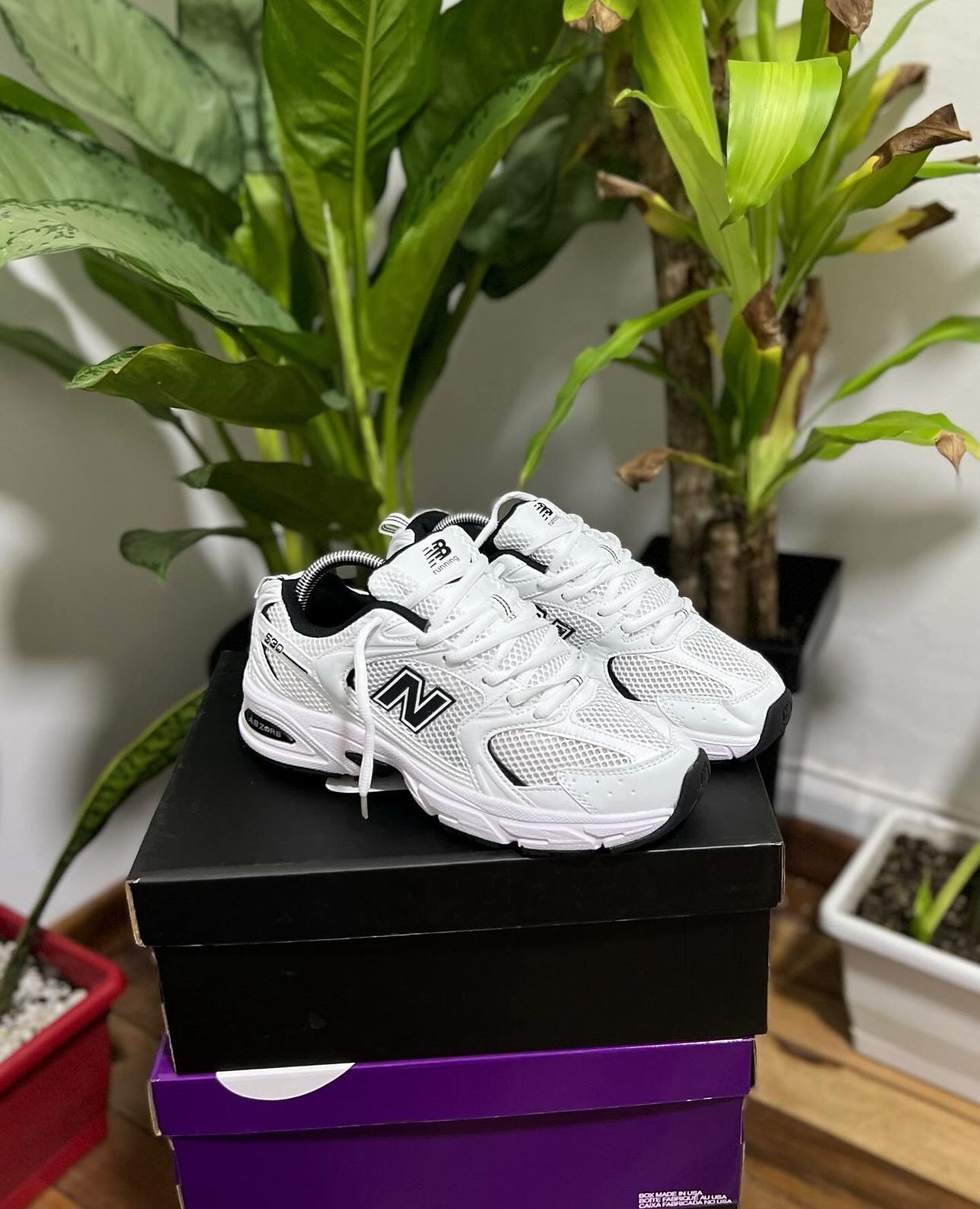 NEW BALANCE 530 BLANCO NEGRO