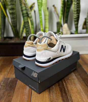 NEW BALANCE 574 BEIGE NAVY