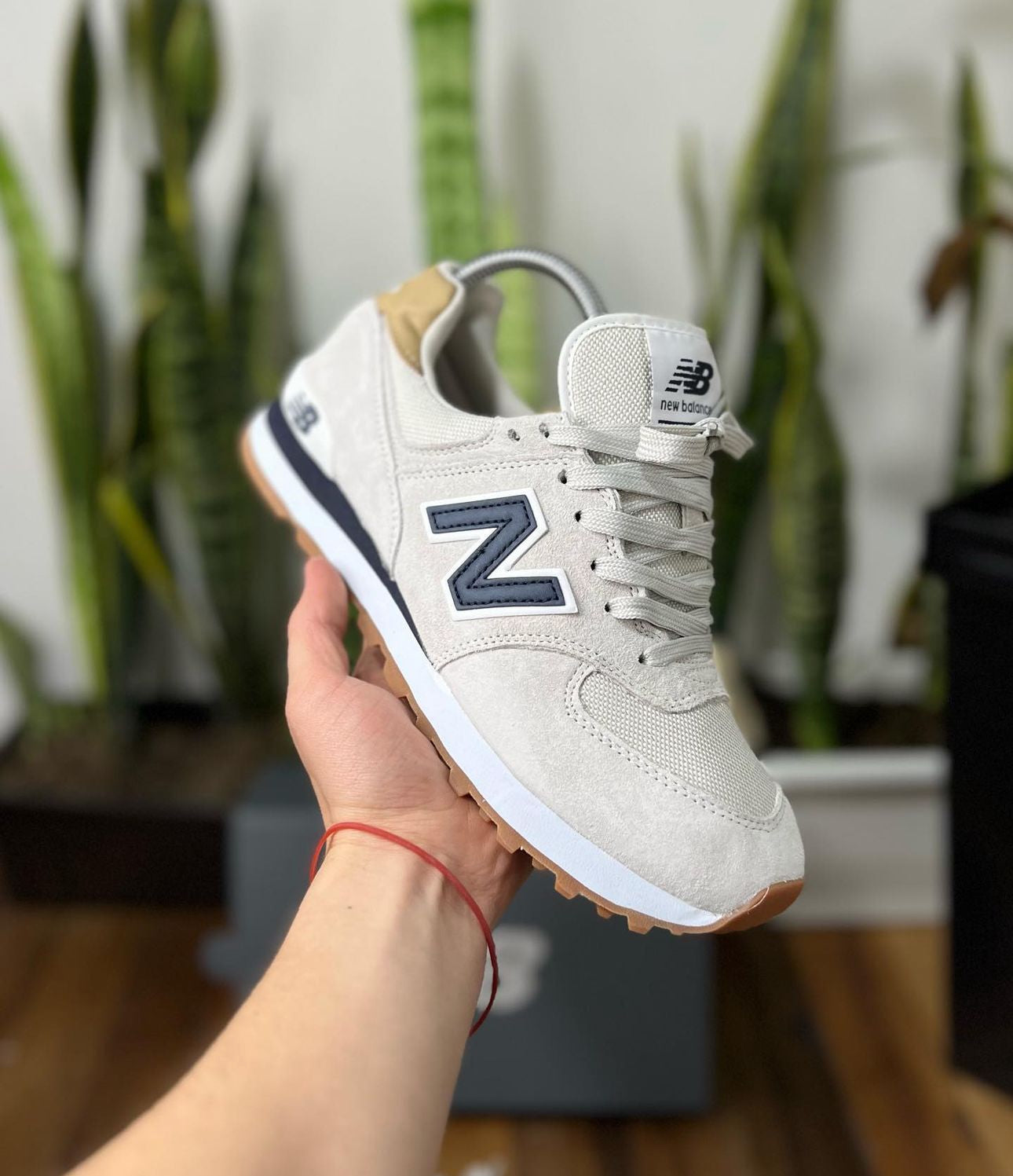 NEW BALANCE 574 BEIGE NAVY