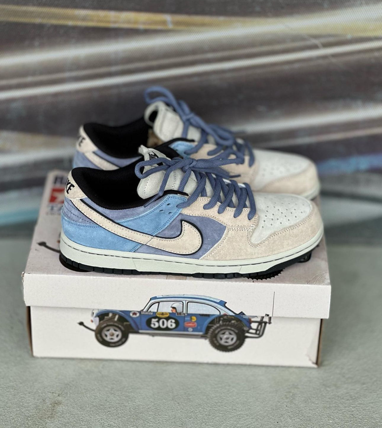 NIKE SB LOW BLANCO AZUL 506